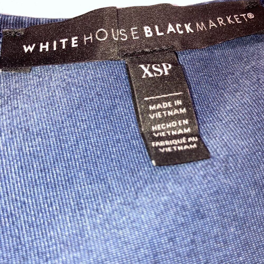 NWOT WHBM DENIM SLEEVELESS MIDI with SIDE SNAP KICK PLEAT SIZE XSP - Picture 12 of 14